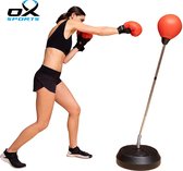 Ox-Sports Boksbal - Bokszak - Bokshandschoenen - Bokspaal - Boksbal voor Kinderen/Volwassenen - Boksbal staand