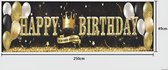 Verjaardag banner | 1 Stuk | Spandoek | Happy Birthday | Verjaardagsfeest | Nylon | 2,5 meter