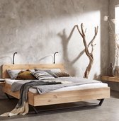 Tweepersoonsbed Mine - Massief Eiken - 180 x 200 cm