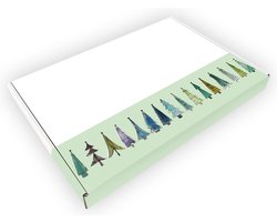 brievenbusdoos bedrukt kerstboom, A4, Kerst bomen, Bedrukte doos, Bomen, 299x218x28mm, Bedrukt, kerst, Brievenbus cadeau, ALL season, Brievenbusdoosje.nl