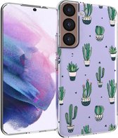 iMoshion Design voor de Samsung Galaxy S22 hoesje - Cactus - Groen