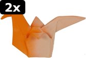 2x ! LATEX DUIF ORANJE 15CM