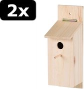 2x - NESTKAST BOUWPAKKET 15X12X36CM