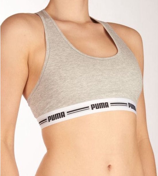 PUMA PUMA WOMEN RACER BACK TOP 1P HANG Soutien-gorge femme - gris chiné - Taille S
