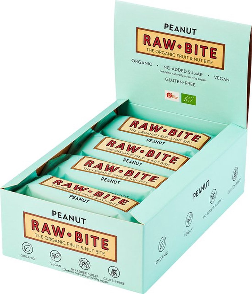 Rawbite Peanut 12 stuks - (12 x 50g)