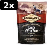 2x CARNILOVE LAMB/WILD BOAR AD 1,5KG