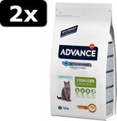 2x ADVANCE CAT JUNIOR STERILIZED 1,5KG