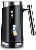 LiveProducts elektrische Melkopschuimer - 3 In 1 Elektrische Melkopschuimer - Voor Maken Latte / Cappuccino - Automatische Warme Koffie - MelkOpschuimer - Warm - Koud - Zwart