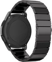 Strap-it Smartwatch bandje 22mm - bandje metaal geschikt voor Xiaomi Mi Watch / Xiaomi Watch S1 - Active / Amazfit GTR 47mm / GTR 2 / GTR 3 - Pro / GTR 4 - OnePlus Watch - zwart