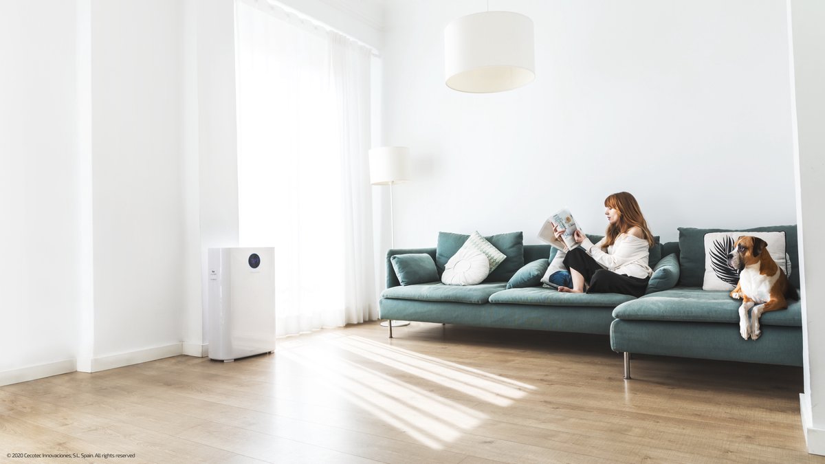 Cecotec Purificador de Aire TotalPure 2500 Connected. 200 CADR Cobertura 65m3 Pantalla LED Control por Wi-Fi