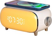 Ease Electronicz Nachtlampje - Digitale wekker - met Draadloze oplader - Nachtlamp - Wekker met licht - Lichtwekker