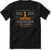1 Jaar Legend - Feest cadeau kinder T-Shirt Jongens - Zilver / Goud - Perfect Verjaardag Cadeau Shirt - grappige Spreuken, Zinnen en Teksten. Maat 104