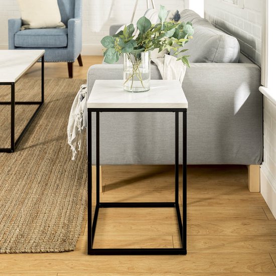 Ronde design bijzettafel van gepoedercoat aluminium