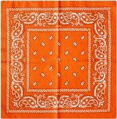 Bandana - 2 Stuk(s) - Slab - Oranje - Carnavalskleding - Dames Heren Kinderen - 55x55cm