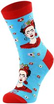 Colorcool Dames Sokken | Frida Kahlo Sokken | Katoen | 36-40 | Normale boord - Naadloos - Geen Padding