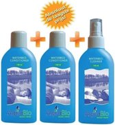 AquaBio - 2x Waterbed Conditioner - 1x Vinyl Waterbed Reiniger - 12 maanden - 140 ml - 100% Biologisch