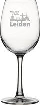 Gegraveerde witte wijnglas 36cl Leiden