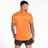 Het Dare2B Aces III T-shirt met halve rits - heren - lichtgewicht - Q-Wic Plus - Oranje