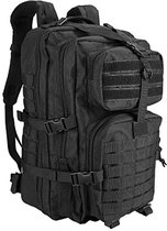 Happygetfit - Militaire tactische rugzak, 40L grote capaciteit rugzak, 3 dagen Army Assault Pack-tas voor jagen, wandelen, kamperen en andere buitenactiviteiten -Zwart