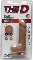 Uncut D - 7 Inch with Balls - ULTRASKYN - Caramel - Realistic Dildos tan