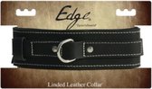 Lined Leather Collar - Bondage Toys black