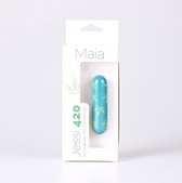 Jessi 420 - Green - Bullets & Mini Vibrators leaf pattern green