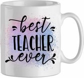 Best teacher ever' paars| Cadeau| cadeau voor haar| cadeau voor hem | Beker 31 CL| leraar| docent| juf| meester