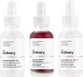 THE ORDINARY BESTSELLERS IN ONE BUNDLE ! - The Ordinary AHA 30% + 2% Peeling Solution 30ML - Hyaluronic Acid 2% + B5 30ML - Niacinamide 10% + Zinc 1% 30ML -