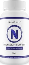 Nutrifoodz® Magnesium Complex – Supplement goed voor de spieren – Met Calcium en B6 - Vegan - 72g - 60 tabletten