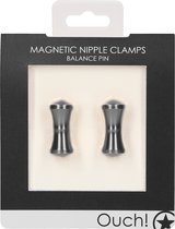 Magnetic Nipple Clamps - Balance Pin - Grey - Bondage Toys