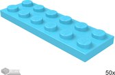 LEGO Plaat 2x6, 3795 Donker azuur 50 stuks
