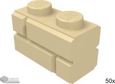 LEGO Baksteen 1x2, 98283 Tan 50 stuks