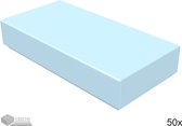 LEGO Tegel 1x2, 3069b Fel lichtblauw 50 stuks