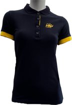 KAET - Polo - T-shirt - Dames (donkerblauw-geel)-Maat-XL