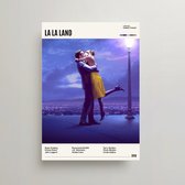 La La Land Poster - Minimalist Filmposter A3 - La La Land Movie Poster - Musical - La La Land Merchandise - Vintage Posters