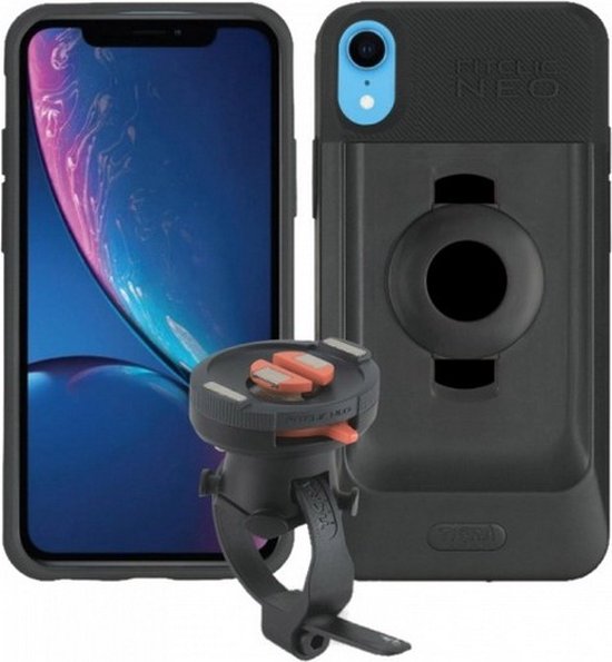 Yoke 20 Nut Cap Mount & TiGRA FITCLIC Neo Case for iPhone XR (sku 46147)
