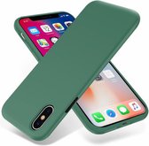 Iphone X - Siliconen telefoonhoesje - Groen