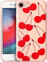 Apple iPhone SE (2022) Hoesje - LAUT - Tutti Frutti Serie - Hard Kunststof Backcover - Cherry - Hoesje Geschikt Voor Apple iPhone SE (2022)