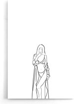 Walljar - Woman In Robe - Muurdecoratie - Poster