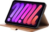 Luxe Tablet Hoes Geschikt voor iPad Mini Hoes 6e Generatie - 8.3 inch (2021) - Bruin