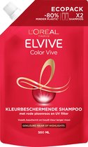 L'Oreal Paris Elvive Color Vive Kleurbeschermende Shampoo Ecopack Navulverpakking - Gekleurd Haar - 500ml