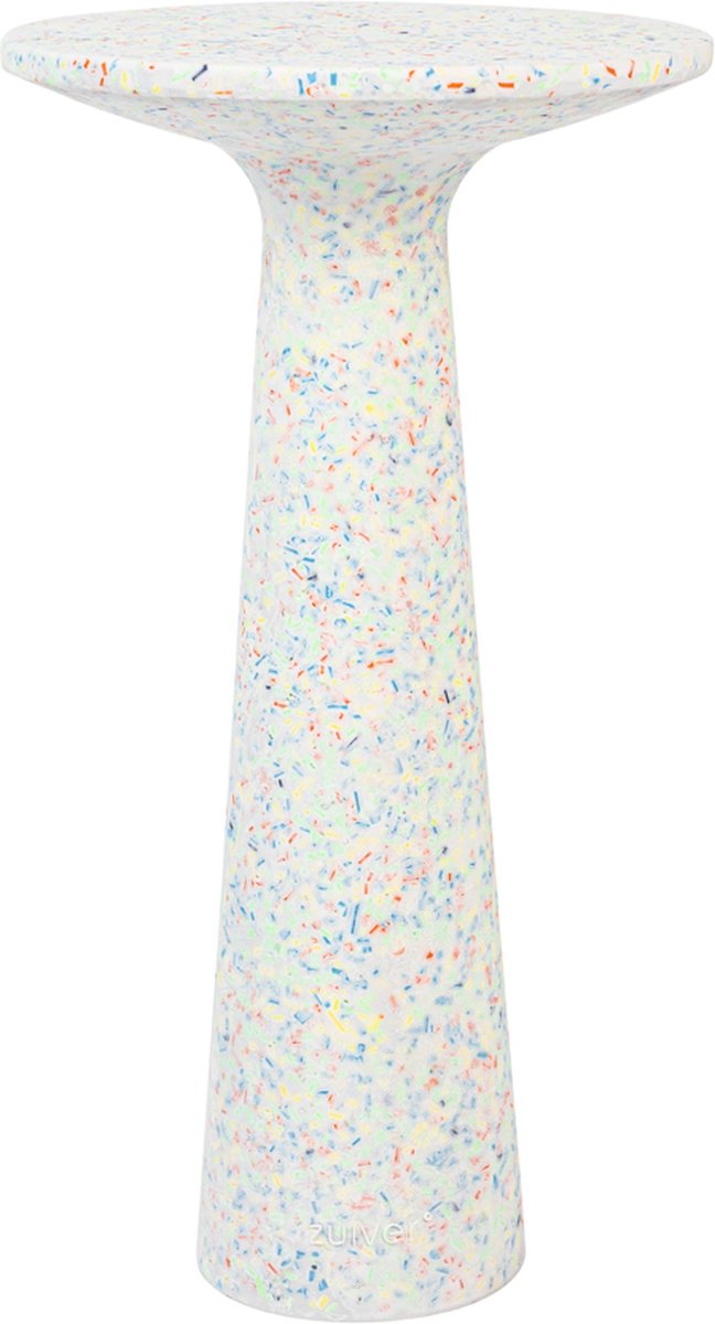 Victoria Bijzettafel Rond 30 cm Gerecycled Plastic - Multi colour