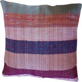 Echt Vintage Kelim kussenhoes-40x40-Handgemaakt-authentiek