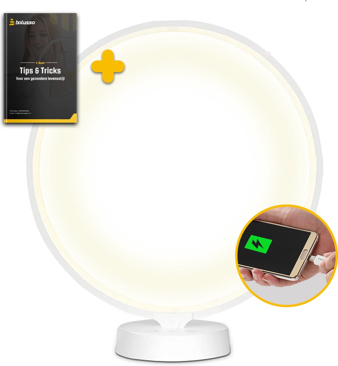 Lampe Luminotherapie 10000 Lux 3 Modes Lumiere Couleur Reglable  AntiDepression
