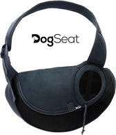 DogSeat® Honden Draagtas - Draagzak Hond - Hond en Kat - Draagtas - Hondentas - Reistas - Zwart - Grijs - Tot 10 KG