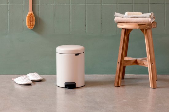 Brabantia NewIcon Prullenbak - 3 liter - Badkamer - Soft Beige