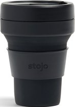 Stojo Collapsible Cup - To Go beker - Ink - Opvouwbaar - 355ml - Zwart