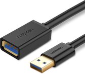 UVert USB3. 0 Câble d'extension 3m / Mâle vers Femelle / Zwart
