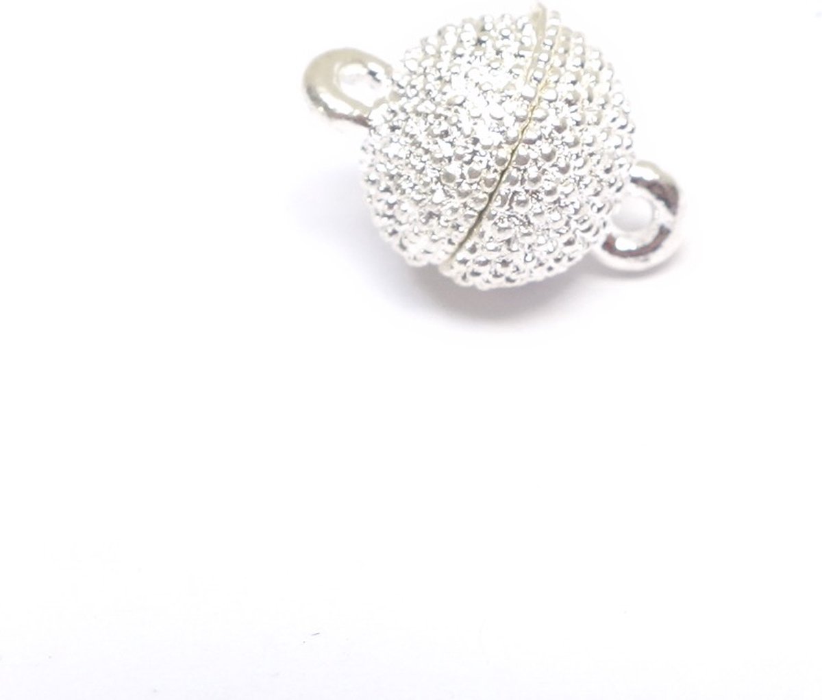 Art & Pearls – 8 magneetsluitingen zilverkleur – 10 mm