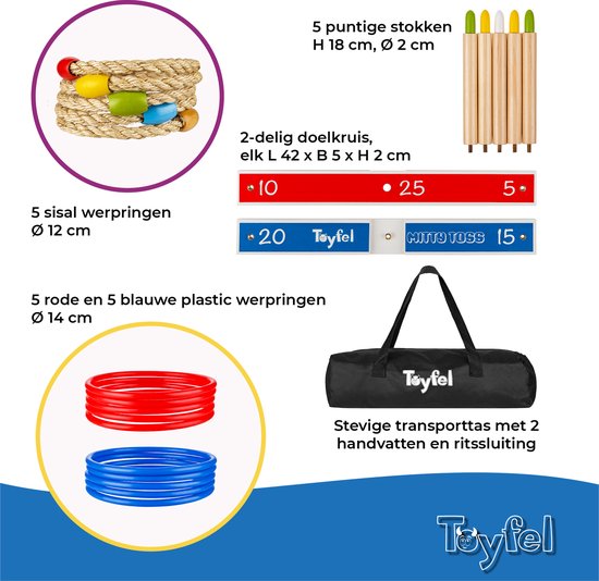 Mega Ringwerp Ringen - 4 Stuks - Quoits - Alleen de ringen
